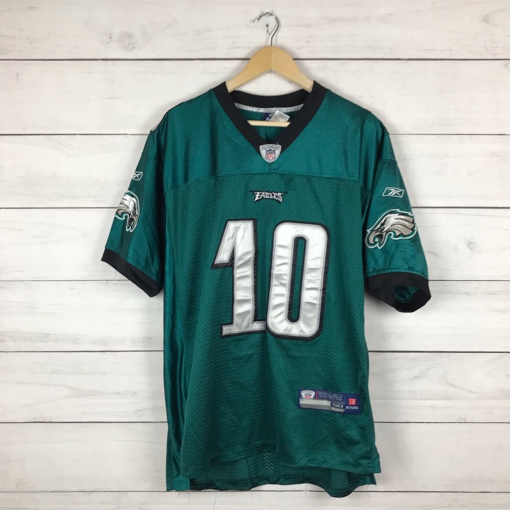 Vintage Philadelphia Eagles Jackson 10 Stitch Reebok NFL Jersey